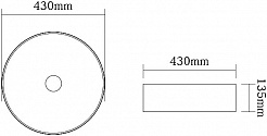 SantiLine Раковина накладная 43 SL-7010 серебро – фотография-3